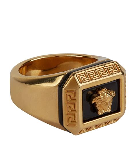 versace rings mens|Versace medusa ring men.